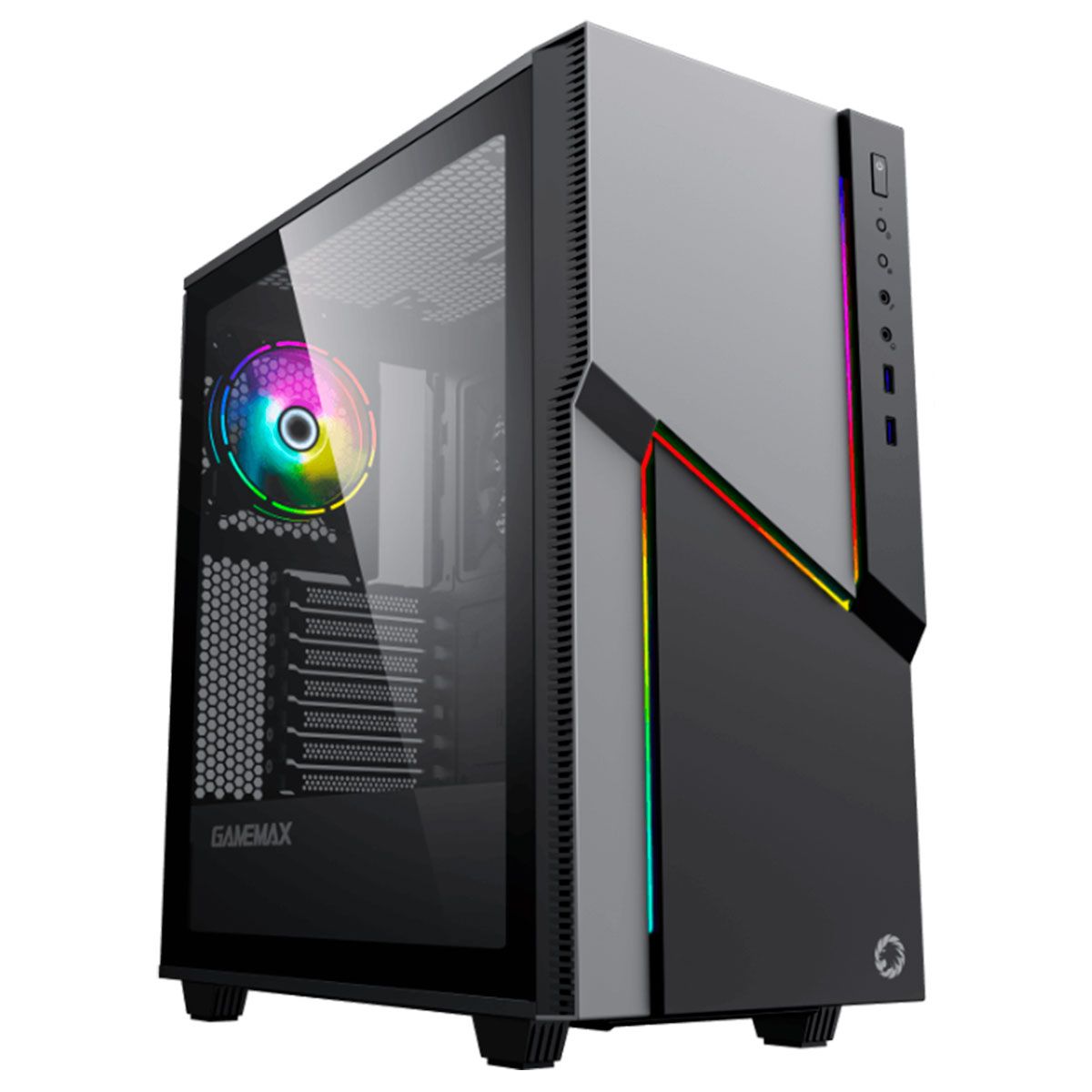 Gabinete Gamer Gamemax Revolt, Vidro Temperado, 3x Fans Argb, Branco -  Carrefour