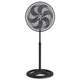 Ventilador De Coluna Preto 50cm 135w Turbo 6 Pás 127v Oscilante Ventisol