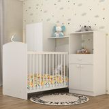 Quarto De Bebê Completo Com Berço Guarda-roupa E Cômoda Multimóveis 2869.010