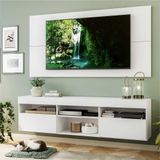Rack C/ Painel E Suporte Tv 65&quot; Suspenso Com 2 Portas Londres Multimóveis