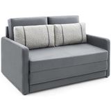 Sofá-Cama Herval 2 Lugares Space, Suede Molhado Cinza