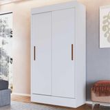 Guarda-roupa 2 Portas Correr 2 Gavetas Milano Multimóveis Cr4143 Branco