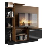 Estante Home Theater Com Suporte Para Tv Até 55&#39;&#39; Denver Multimóveis Duna/preto