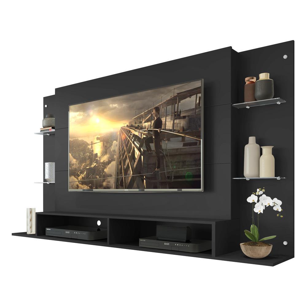 Painel Com Suporte Para Tv Até 60&quot; Multimóveis Nairóbi Fg3071 Preto