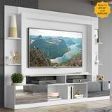 Rack c/ Painel TV 65' Portas c/ Espelho Oslo Multimóveis Branco
