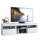 Rack Para Tv Até 65&quot; Multimóveis Paris Fg3308 Com 2 Portas Branco