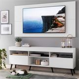 Rack c/ Painel TV 65' Pés Retrô com 2 Portas Londres Multimóveis