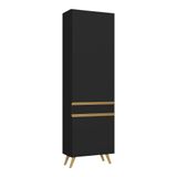 Paneleiro 2 Portas Veneza Gb Multimóveis Mp3746 Preto
