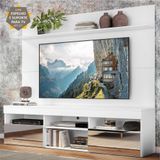 Rack c/ Espelho e Painel TV 65' c/ Suporte e Prateleira Madri Multimóveis Branco