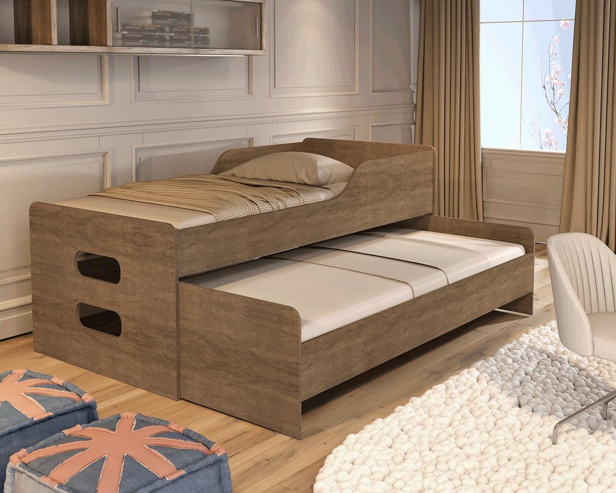 Bicama Elis Quarto Solteiro Castanho