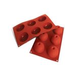 Forma Em Silicone 6 Moldes Confeitaria Doce Bolo Silikomart
