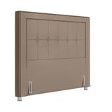 Cabeceira Cama Box Casal Queen 160cm Paolla P02 Sintético Bege - Mpozenato