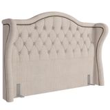 Cabeceira Cama Box Casal 140cm Antibes P02 Linho Bege Cru - Mpozenato