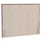 Cabeceira Cama Box Casal 140cm Órion P02 Linho Bege Cru - Mpozenato