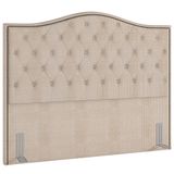 Cabeceira Cama Box Casal King 195cm Siena P02 Linho Bege Cru - Mpozenato