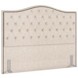Cabeceira Cama Box Casal King 195cm Siena P02 Linho Cru - Mpozenato