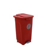 Lixeira Tramontina T-force Coleta Seletiva Vermelho 50l