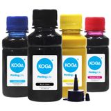 Kit 4 Tintas Sublimáticas para Epson L565 EcoTank CMYK 100ml Koga