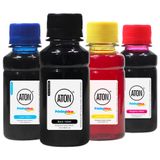 Kit 4 Tintas para Impressora Canon G4100 CMYK 100ml Aton