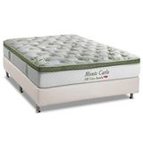 Cama Box Casal Colchao Molas Masterpocket Ensacadas Herval Monte Carlo Visco Base Crc Courano White 138x188