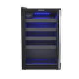 Adega Piubella 100 para 24 garrafas, Preto, Porta Invertida, 127V - Venax