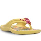 Chinelo Libélula E Flores Infantil N 25 Ao 32 Menina Feminina 12.97 Cor:amarelo,tamanho:29/30