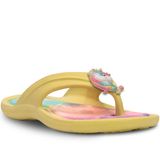 Chinelo Unicornio Infantil N 25 Ao 32 Menina Feminina 12.95 Cor:amarelo,tamanho:27/28