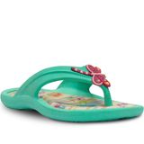 Chinelo Libélula E Flores Infantil N 25 Ao 32 Menina Feminina 12.97 Cor:verde,tamanho:25/26