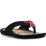 Chinelo Libélula E Flores Infantil N 25 Ao 32 Menina Feminina 12.97 Cor:preto,tamanho:25/26