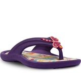 Chinelo Libélula E Flores Infantil N 25 Ao 32 Menina Feminina 12.97 Cor:roxo,tamanho:29/30