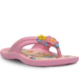 Chinelo Flores Infantil N 25 Ao 32 Menina Feminina 12.96 Cor:rosa,tamanho:25/26