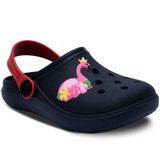 Sandalia Babuche Infantil Menina Flamingo Leve E Macio 12.33 Cor:preto,tamanho:31/32