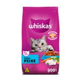 Ração Whiskas Para Gatos Adultos Sabor Peixe 900g