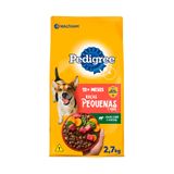 Ração Pedigree Para Cães Adultos Raças Pequenas Carne E Vegetais 2,7kg