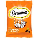 Petisco Dreamies Frango Para Gatos Adultos - 40 G