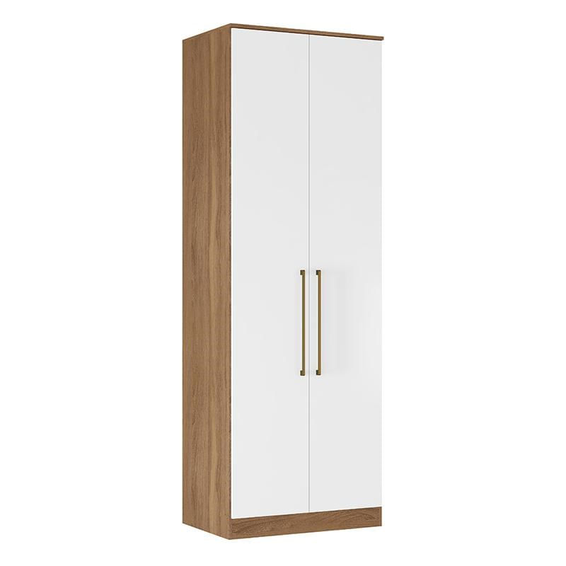 Guarda Roupa Modulado Irlanda 2 Portas Amêndola/branco - Demartêz