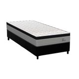 Cama Box Solteiro Colchao Molas Orthoflex Masterpocket Ensacadas Titan Base Crc Suede Black 88x188