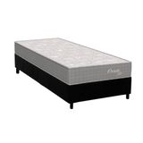 Cama Box Solteiro Colchao Molas Orthoflex Masterpocket Ensacadas Orvieto Unic Face Base Crc Suede Black 88x188