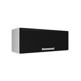 Armário Itatiaia Luce IPH-70 Cor Branco c/ Preto