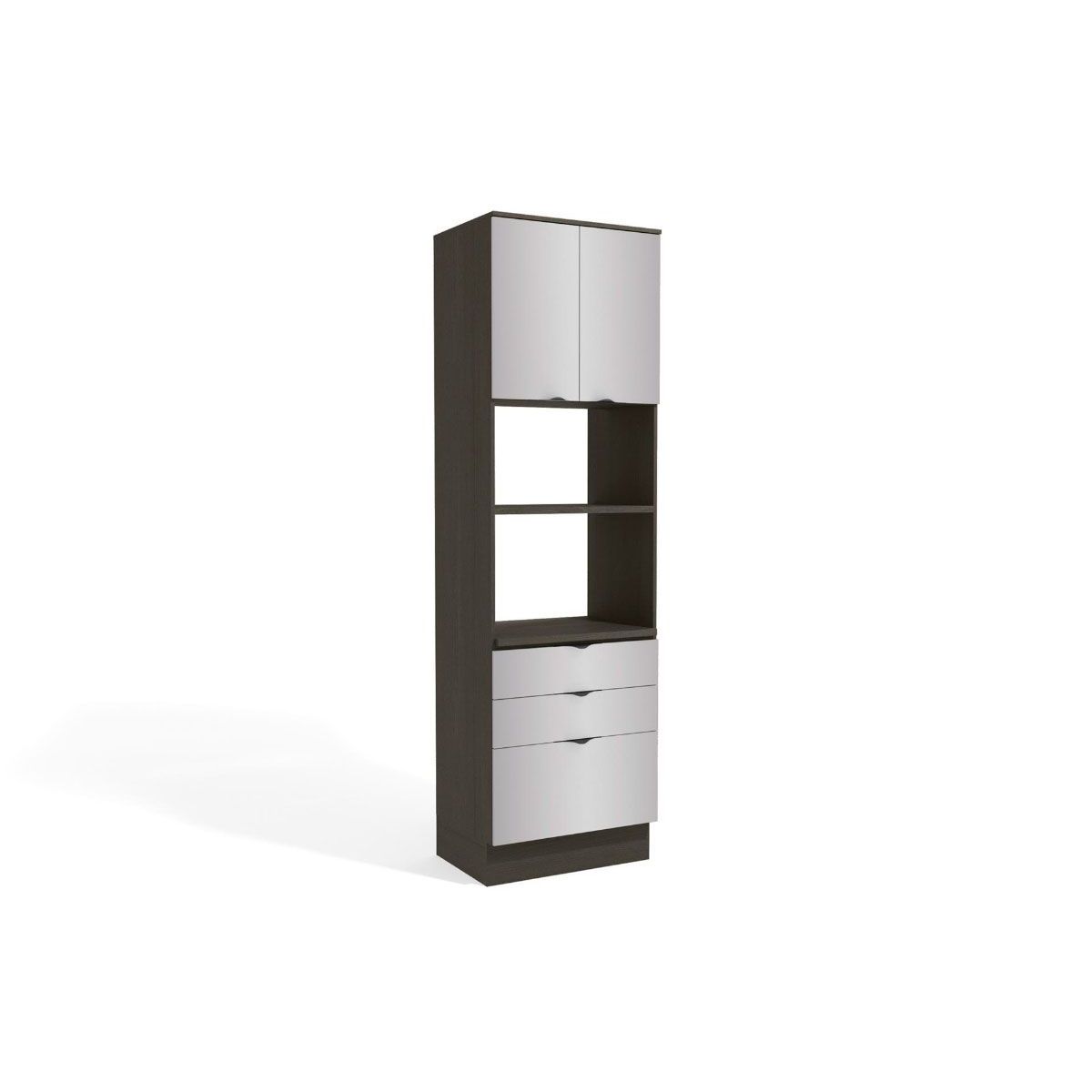 Paneleiro Kappesberg H770A 2 Portas 70cm Onix/Steel