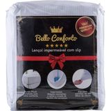 Protetor de Colchão Impermeável Bello Conforto com Slip Solteiro - Fibrasca - Branco