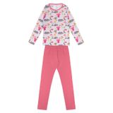 Pijama Juvenil Feminino Kappes Rosa 10