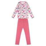 Pijama Juvenil Feminino Kappes Rosa 10