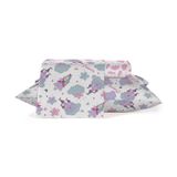 Jogo De Cama Duplo Solteiro Teka Roxo Un