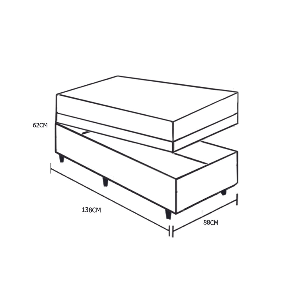 Cama-Box-Bau-Solteiro-Colchao-Top-Line-Mola-Bonnel---Box-Bau-Sintetico-Preto-Serra-Negra-62x88x188