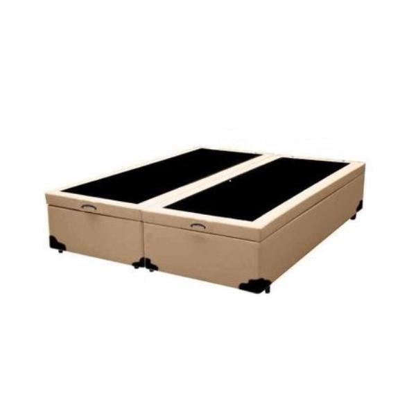 Cama-Box-Bau-King-Colchao-Classic-Mola-Ensacada---Box-Bipartido-Sintetico-Bege-Serra-Negra-67x193x203