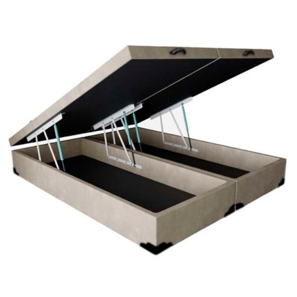 Cama-Box-Bau-King-Colchao-Espuma-D45-Bordado---Box-Bipartido-Suede-Bege-Serra-Negra-62x193x203