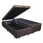 Cama-Box-Bau-Queen-Colchao-Espuma-D45-Bordado---Box-Bipartido-Suede-Marrom-Serra-Negra-67x158x198