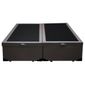 Cama-Box-Bau-King-Colchao-Espuma-D45-Bordado---Box-Bipartido-Sintetico-Marrom-Serra-Negra-62x193x203