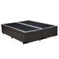 Cama-Box-Bau-Queen-Colchao-Espuma-D45-Bordado---Box-Bipartido-Sintetico-Marrom-Serra-Negra-67x158x198